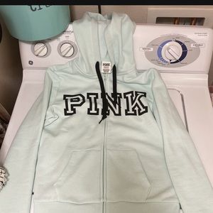 PINK Victorias Secret zip hoodie, never worn, like new condition, no tags